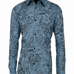 Light blue floral print shirt Kes 2,500