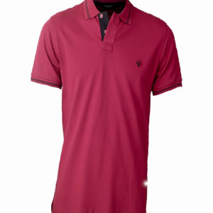 Pink Raymons polo shirt with black stripe on colar Kes 2,500